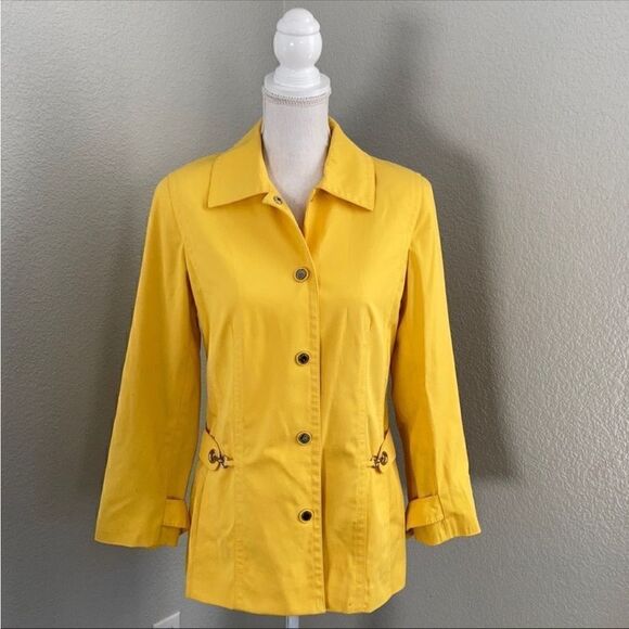 Carlisle Yellow Trench Jacket  - Picture 1 of 12